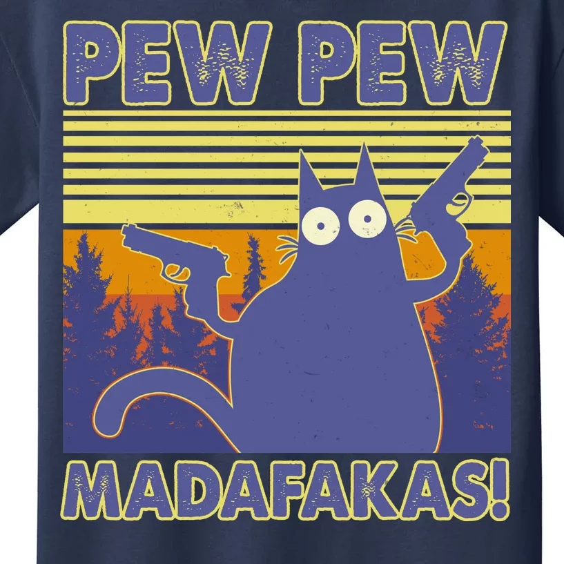 Funny Pew Pew Madafakas Kids T-Shirt