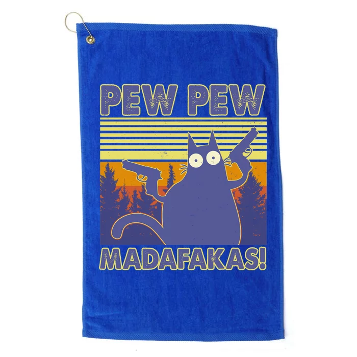 Funny Pew Pew Madafakas Platinum Collection Golf Towel