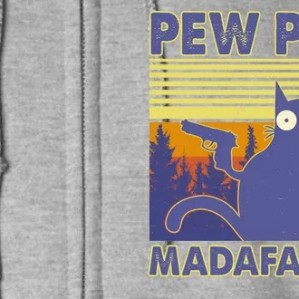 Funny Pew Pew Madafakas Full Zip Hoodie