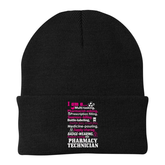 Funny Pharmacy Technician Knit Cap Winter Beanie