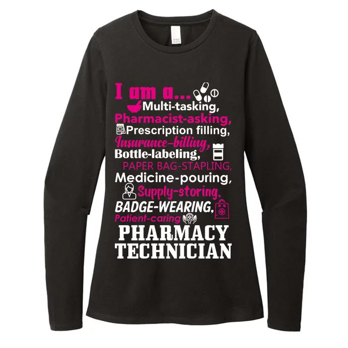 Funny Pharmacy Technician Womens CVC Long Sleeve Shirt