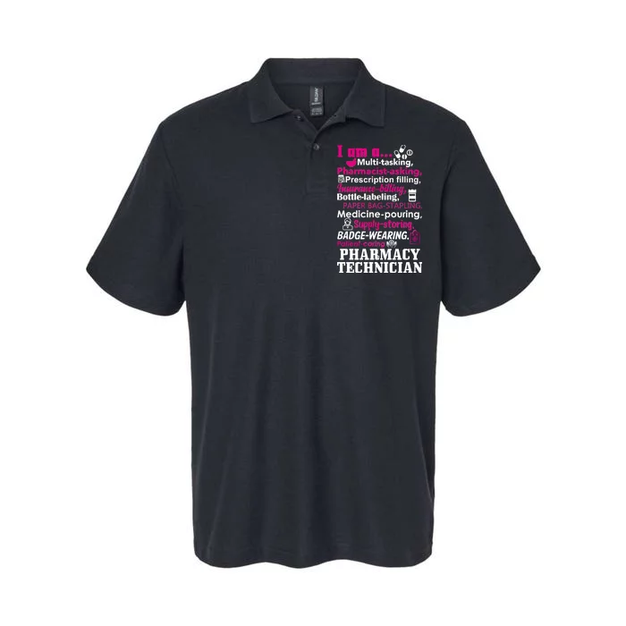 Funny Pharmacy Technician Softstyle Adult Sport Polo