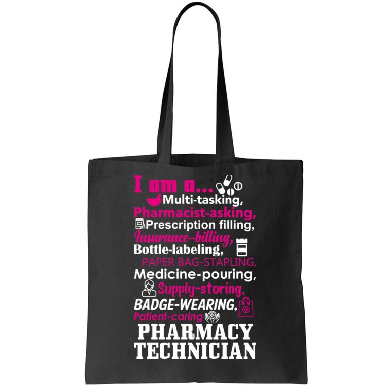 Funny Pharmacy Technician Tote Bag | TeeShirtPalace