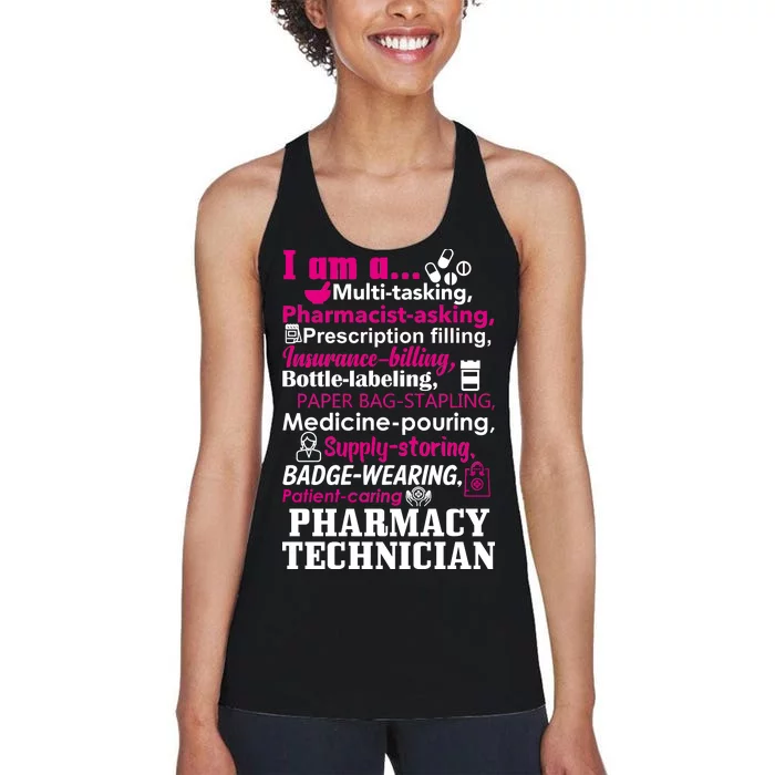 Funny Pharmacy Technician Women's Racerback Tank