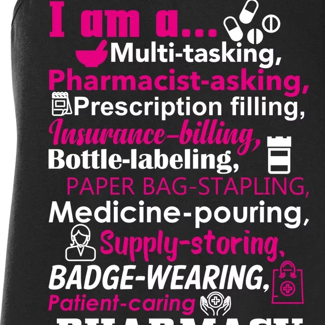 Funny Pharmacy Technician Women's Racerback Tank