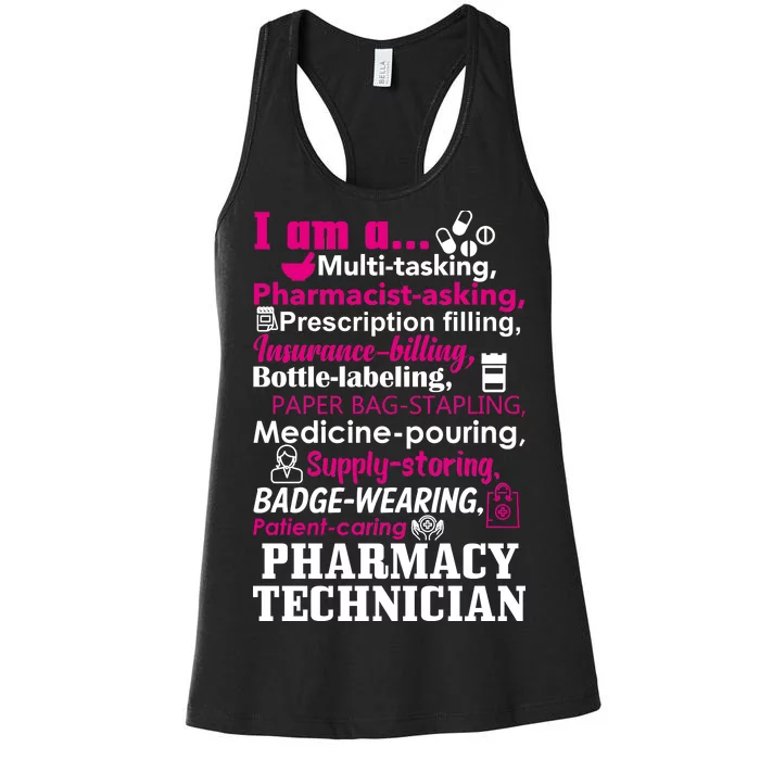 Funny Pharmacy Technician Women's Racerback Tank