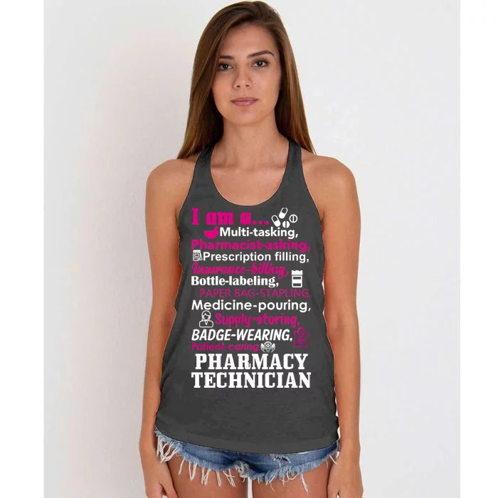 Funny Pharmacy Technician Women's Knotted Racerback Tank