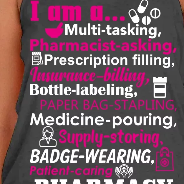 Funny Pharmacy Technician Women's Knotted Racerback Tank