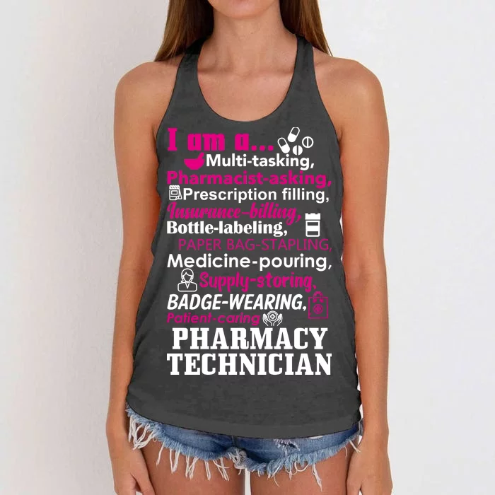 Funny Pharmacy Technician Women's Knotted Racerback Tank