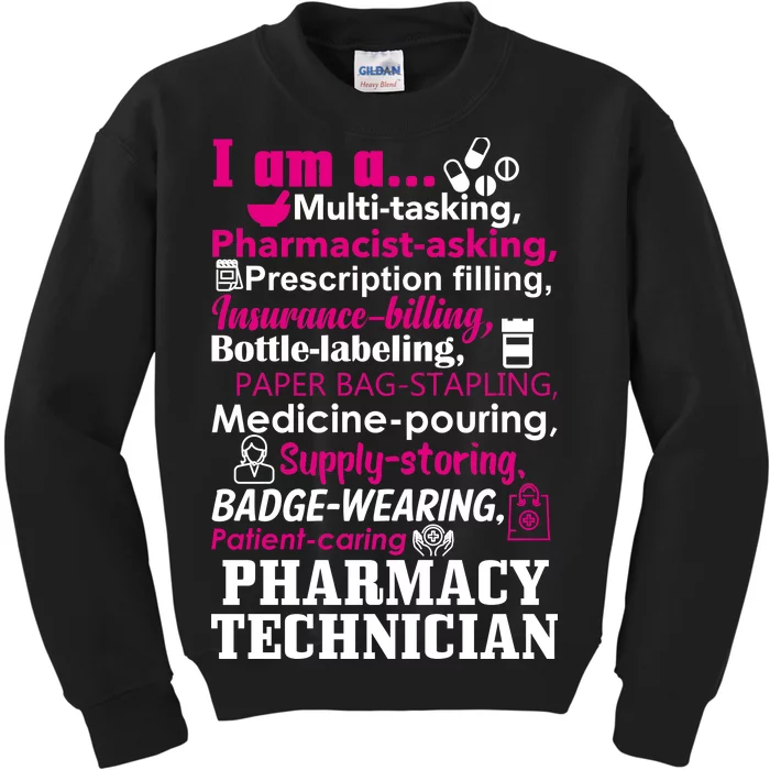 Funny Pharmacy Technician Kids Sweatshirt