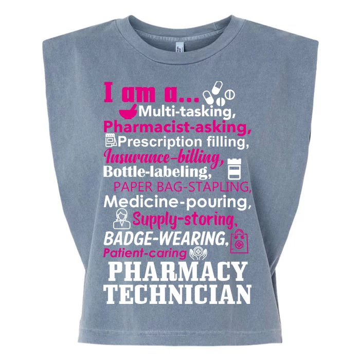 Funny Pharmacy Technician Garment-Dyed Women's Muscle Tee