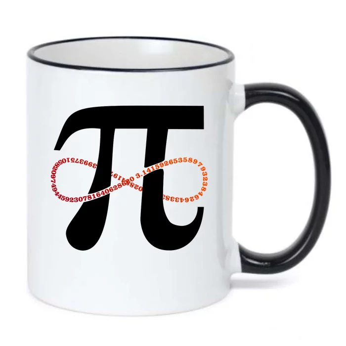 Funny Pi Infinity Numbers 3.14 Black Color Changing Mug