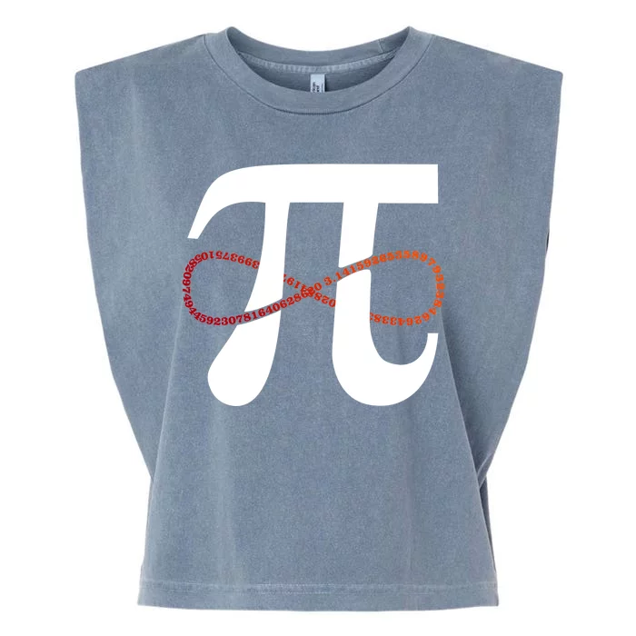 Funny Pi Infinity Numbers 3.14 Garment-Dyed Women's Muscle Tee