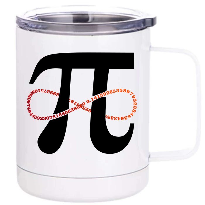 Funny Pi Infinity Numbers 3.14 Front & Back 12oz Stainless Steel Tumbler Cup