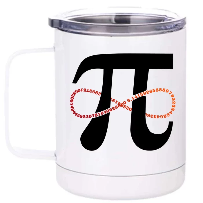 Funny Pi Infinity Numbers 3.14 Front & Back 12oz Stainless Steel Tumbler Cup