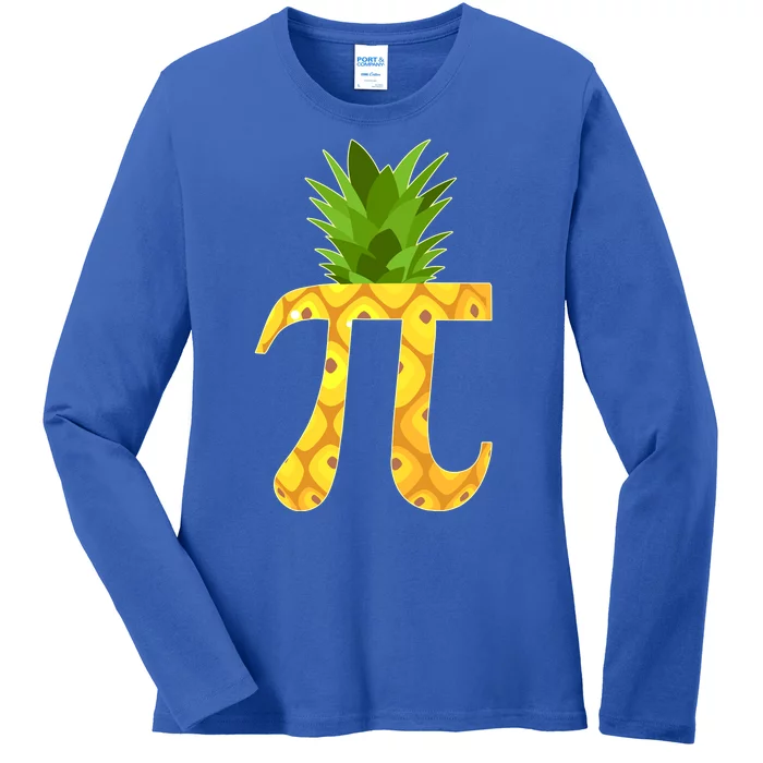 Funny PI-neapple PI 3.14 Day Ladies Long Sleeve Shirt