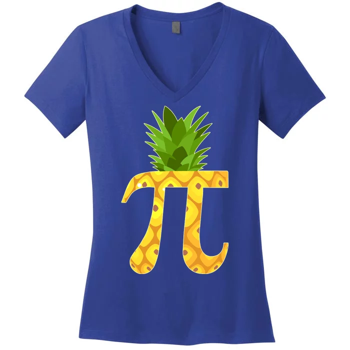 Funny PI-neapple PI 3.14 Day Women's V-Neck T-Shirt