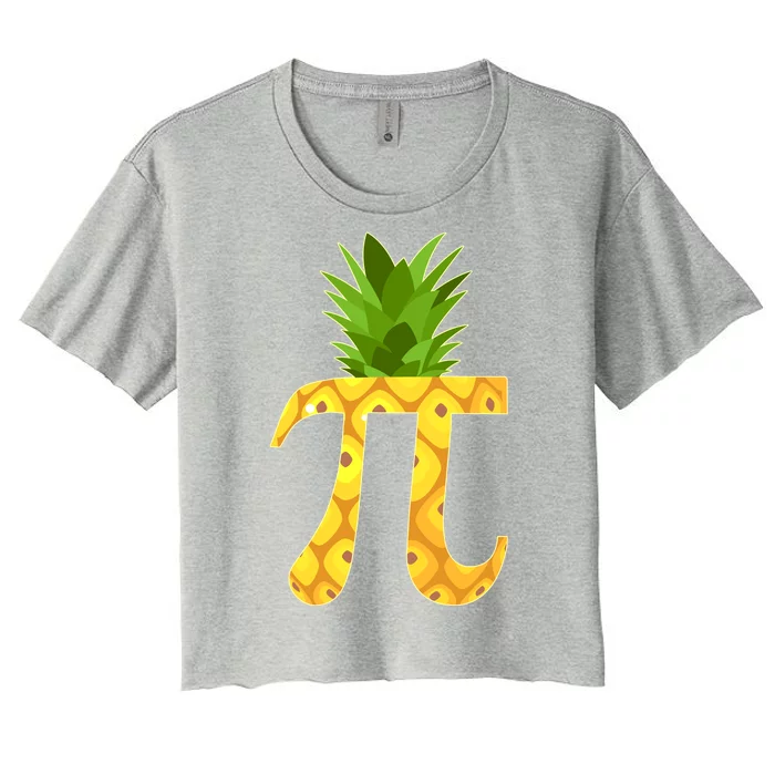 Funny PI-neapple PI 3.14 Day Women's Crop Top Tee