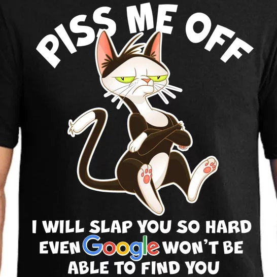 Funny Piss Me Off Cat Meme Pajama Set