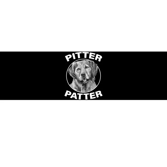 Funny Pitter-Patter Arch Bumper Sticker