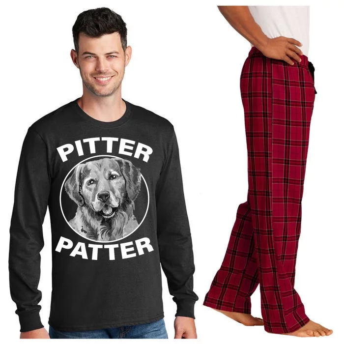 Funny Pitter-Patter Arch Long Sleeve Pajama Set