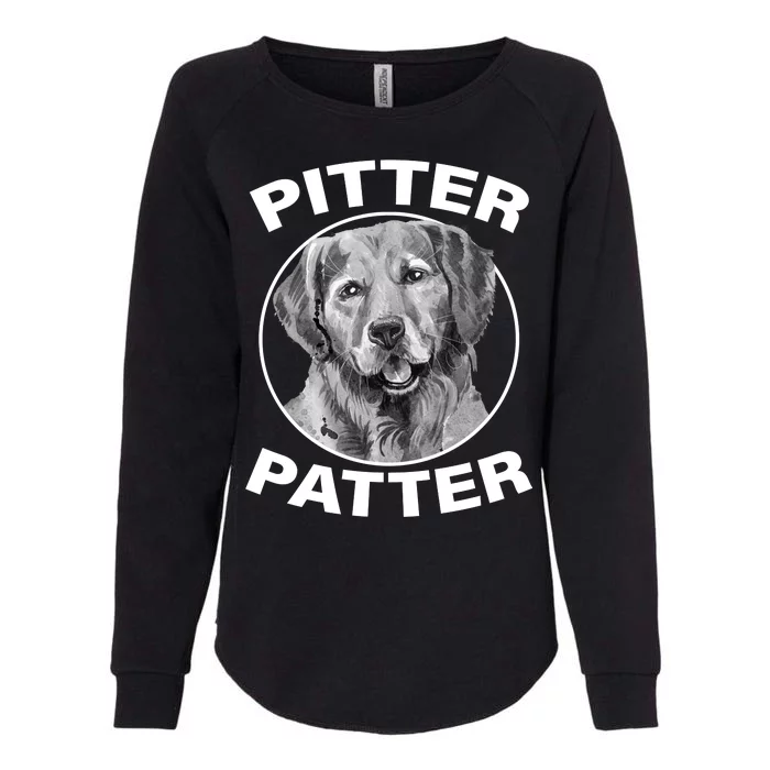 Funny Pitter-Patter Arch Womens California Wash Sweatshirt