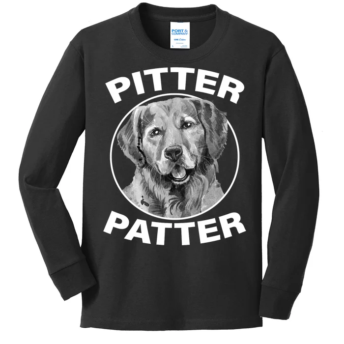 Funny Pitter-Patter Arch Kids Long Sleeve Shirt