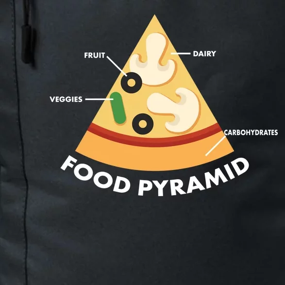 Funny Pizza Food Pyramid Daily Commute Backpack