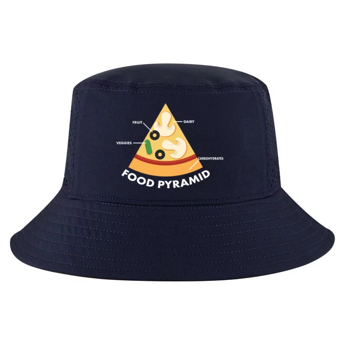 Funny Pizza Food Pyramid Cool Comfort Performance Bucket Hat