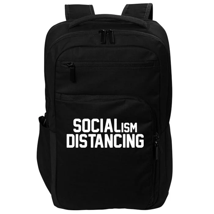 Funny Political Socialism Distancing Impact Tech Backpack