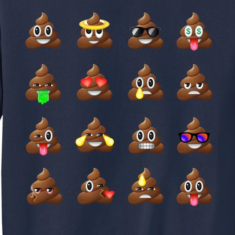 Funny Poop Emoji's Smiley Sweatshirt