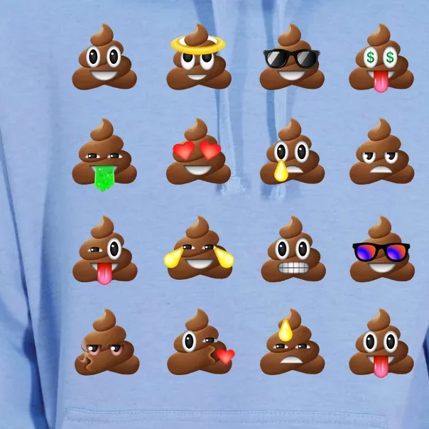 Funny Poop Emoji's Smiley Unisex Surf Hoodie