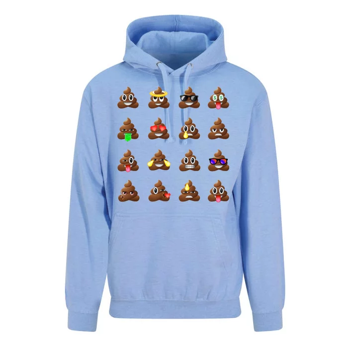 Funny Poop Emoji's Smiley Unisex Surf Hoodie