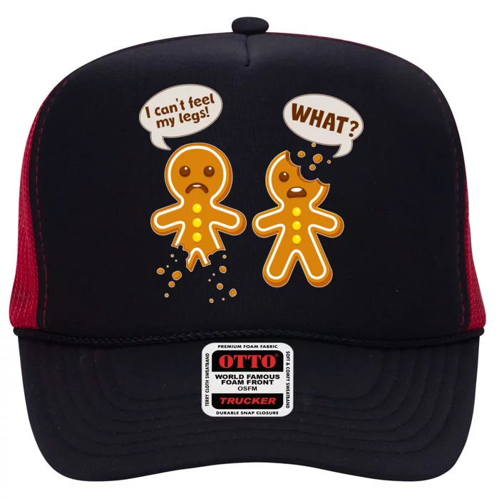 Funny Poor Gingerbread Christmas Cookies High Crown Mesh Trucker Hat