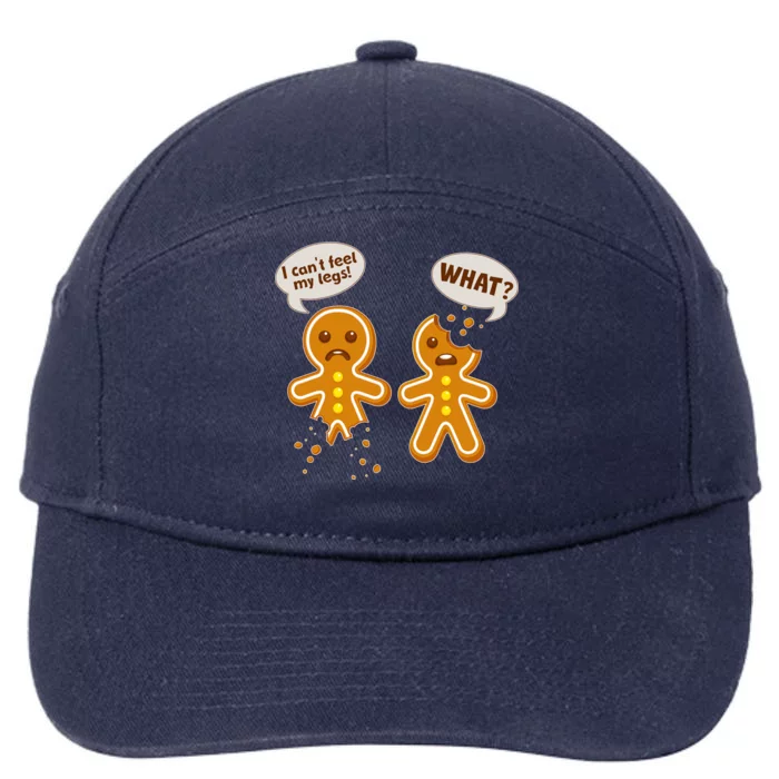 Funny Poor Gingerbread Christmas Cookies 7-Panel Snapback Hat