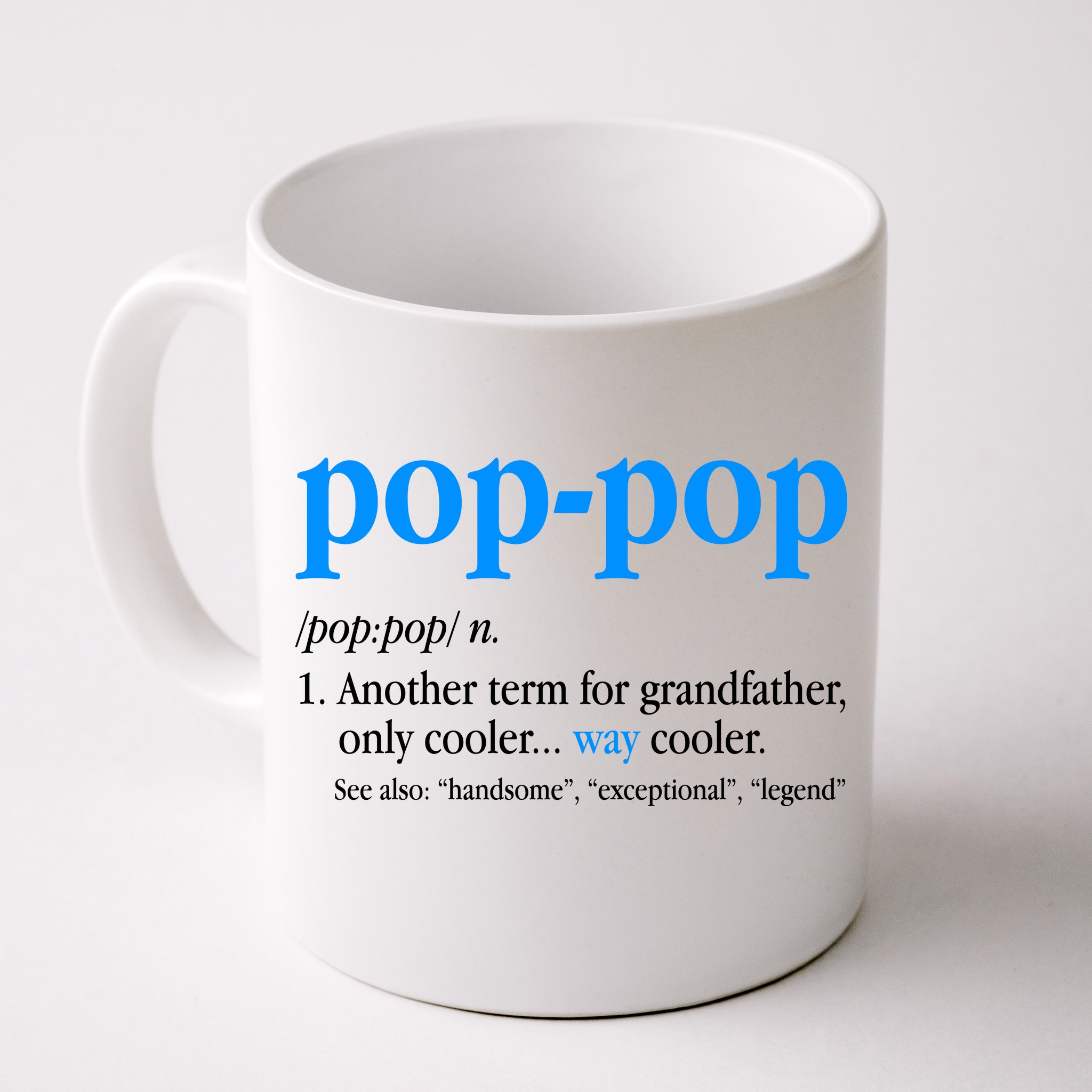 Funny Pop Pop Definition Cool Fathers Day Coffee Mug | TeeShirtPalace