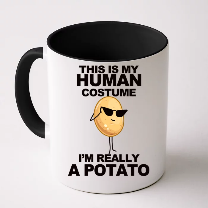 Funny Potato This Is My Human Costume Front & Back Coffee Mug