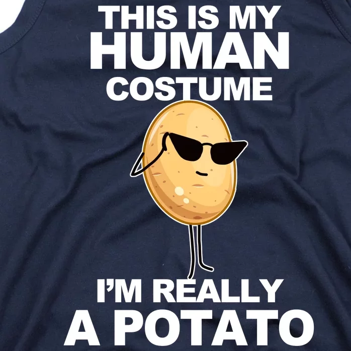 Funny Potato This Is My Human Costume Tank Top