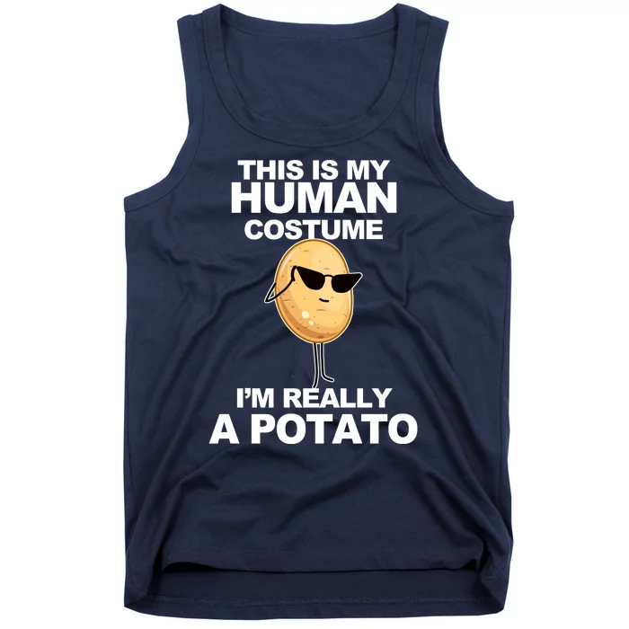 Funny Potato This Is My Human Costume Tank Top