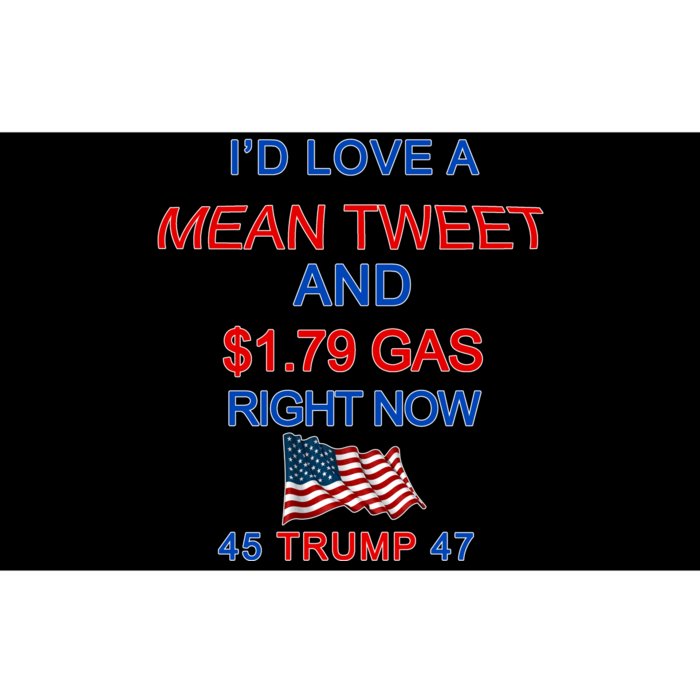 Funny Pro Trump Supporter I'd Love A Mean Tweet Gas Prices Bumper Sticker