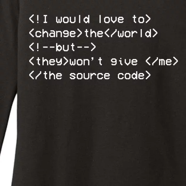 Funny Programmer Change The World Womens CVC Long Sleeve Shirt