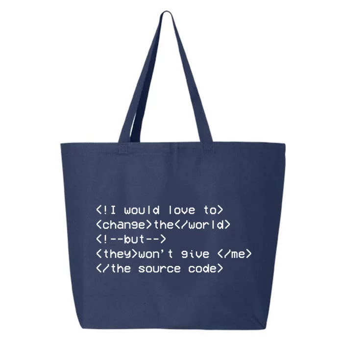 Funny Programmer Change The World 25L Jumbo Tote