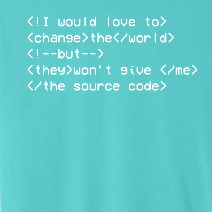 Funny Programmer Change The World ChromaSoft Performance T-Shirt