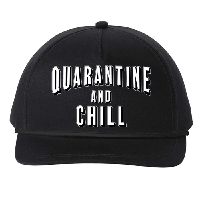 Funny Quarantine And Chill Snapback Five-Panel Rope Hat