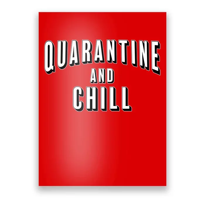 Funny Quarantine And Chill Poster