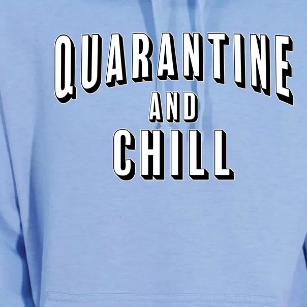 Funny Quarantine And Chill Unisex Surf Hoodie