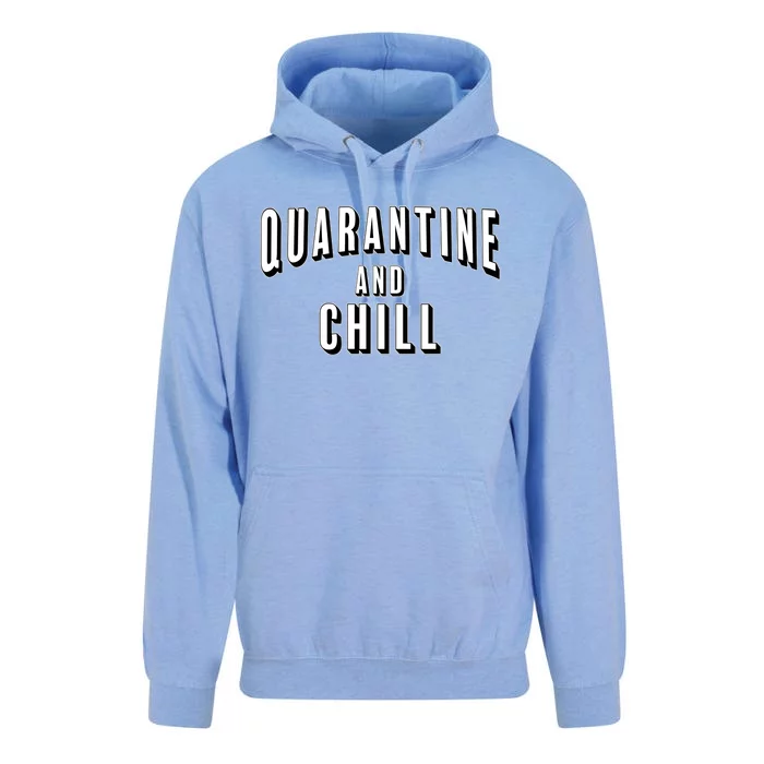 Funny Quarantine And Chill Unisex Surf Hoodie