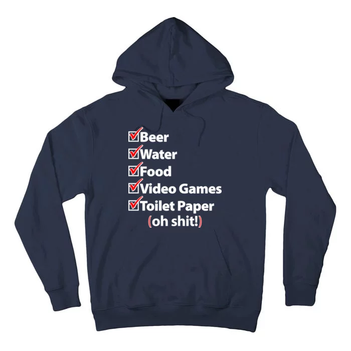 Funny Quarantine Check List Tall Hoodie