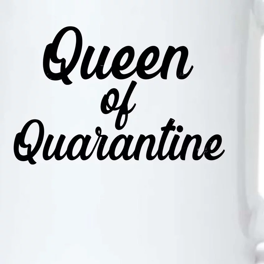 Funny Queen of Quarantine Black Color Changing Mug