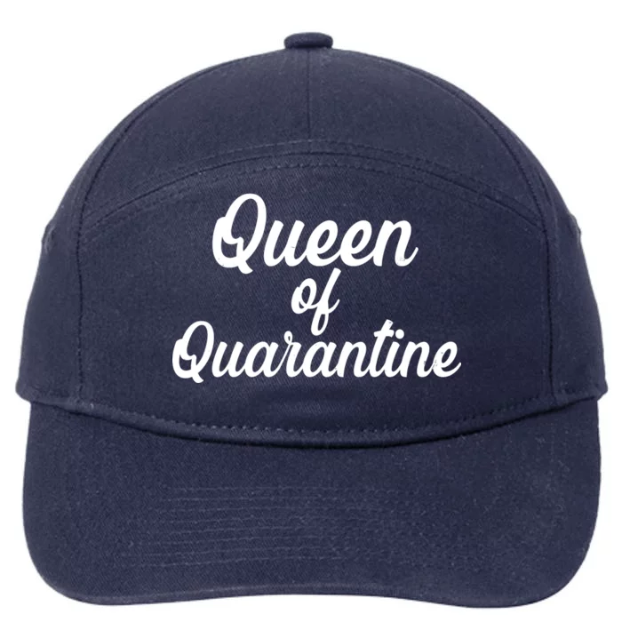 Funny Queen of Quarantine 7-Panel Snapback Hat